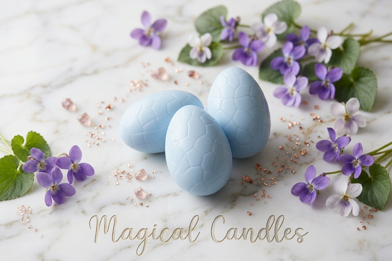 Fondant parfumé, Le Trio d'Éclosions – Puriste Lucky Violet (Escale de Printemps), (60g), cire végétale