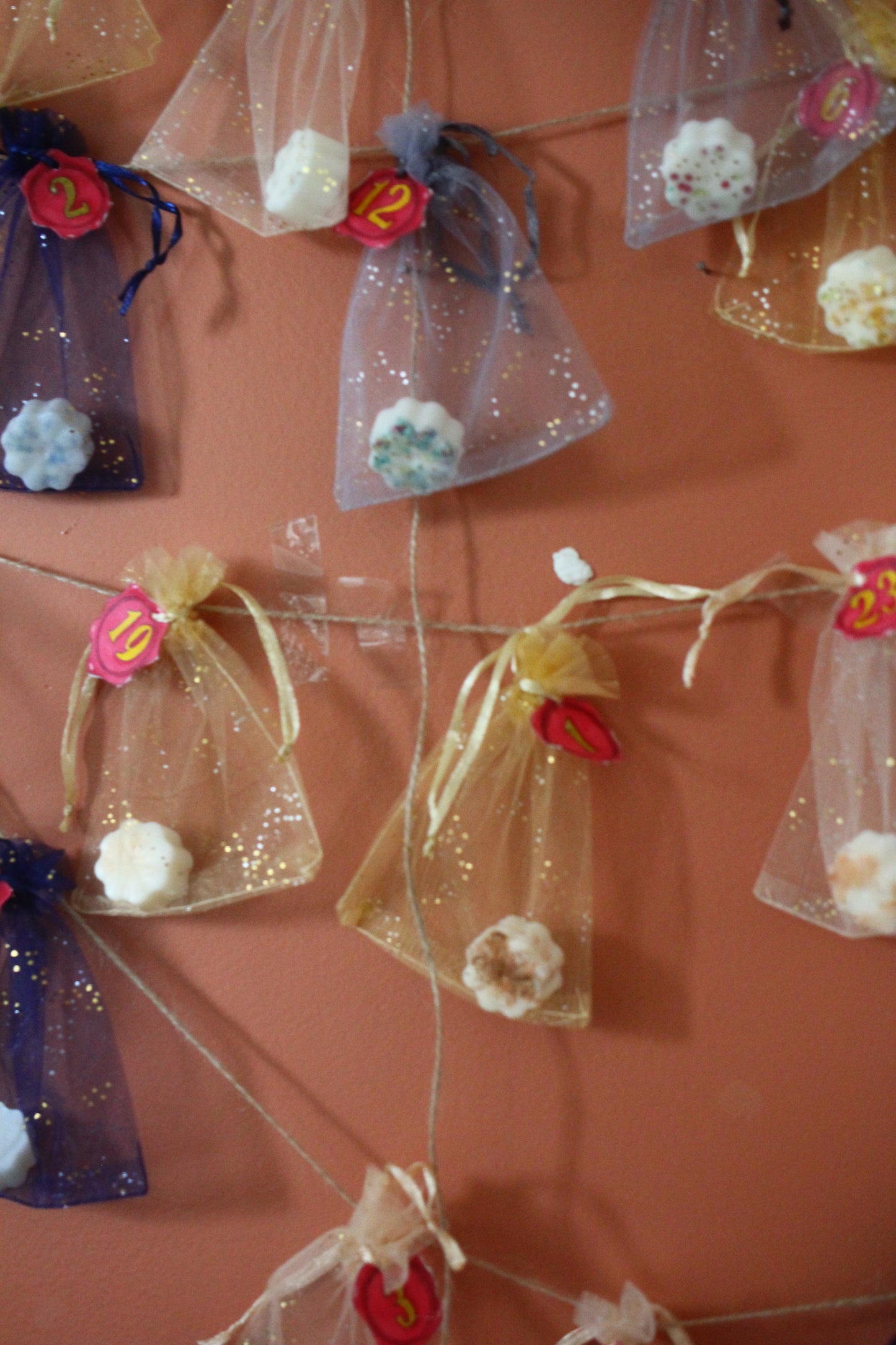 Calendrier de l'Avent fondants parfumé, cire végétale