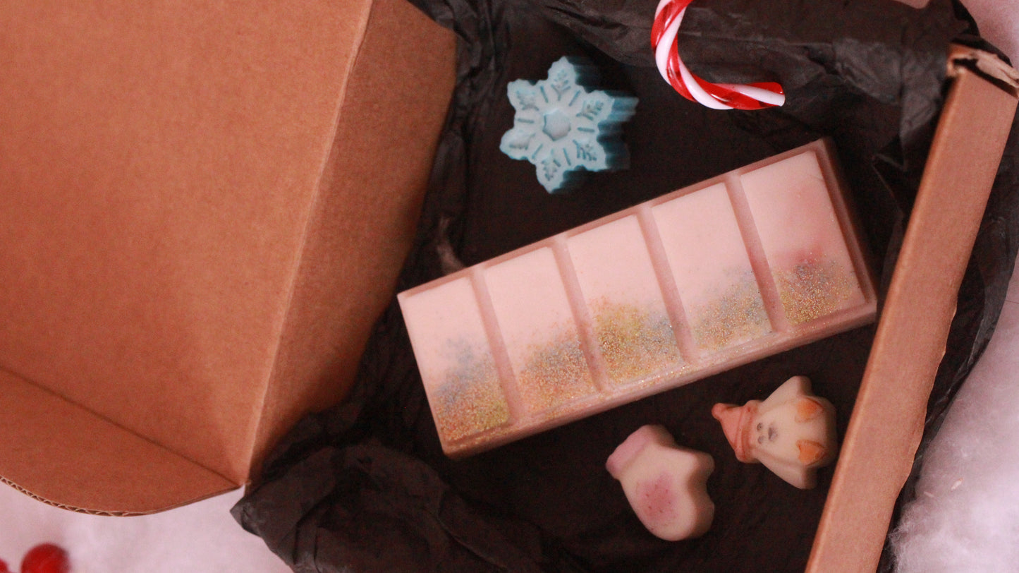 Coffret parfumé Cadeau Noël ( Petit ),cire végétale