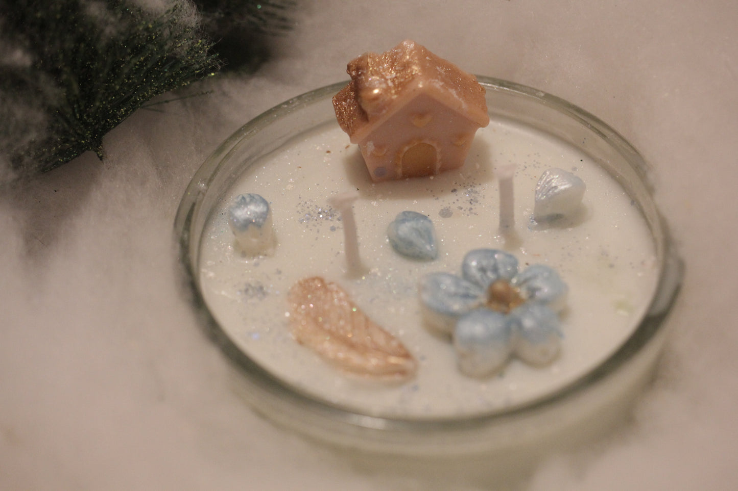 Bougie parfumée, Noël (130g), cire végétale