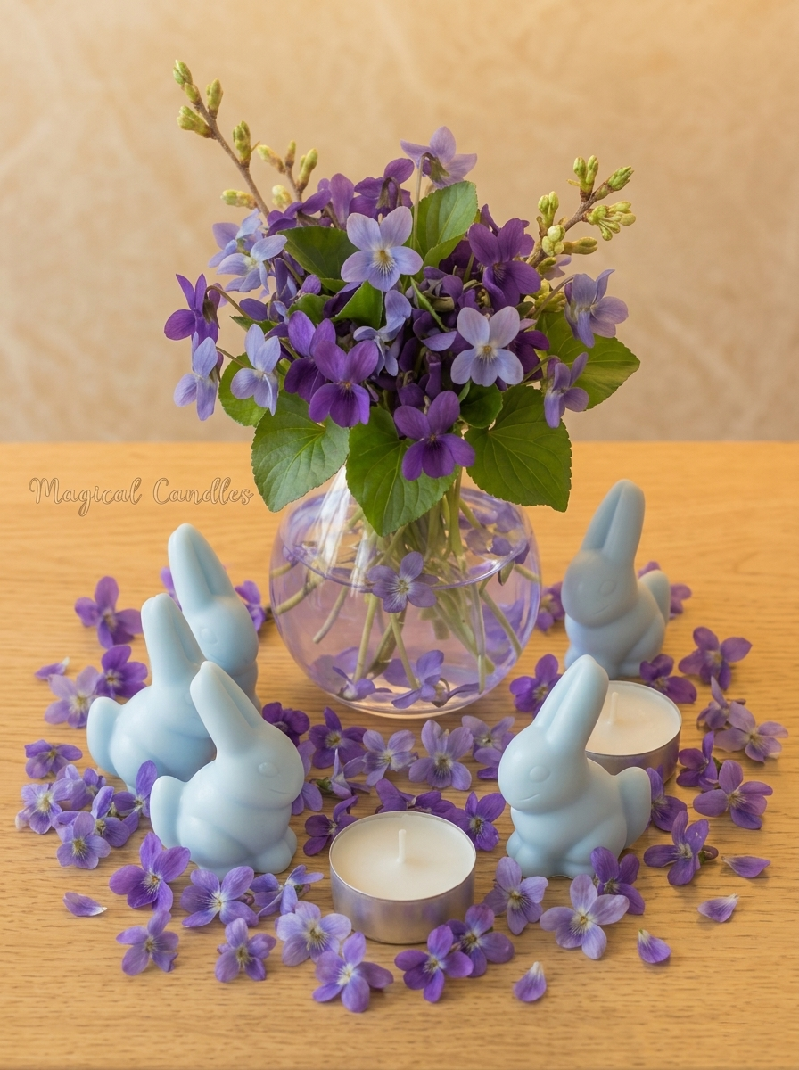 Fondant parfumé, La Ronde des Messagers – Ronde Unique Lucky Violet (Escale de Printemps), (36g), cire végétale