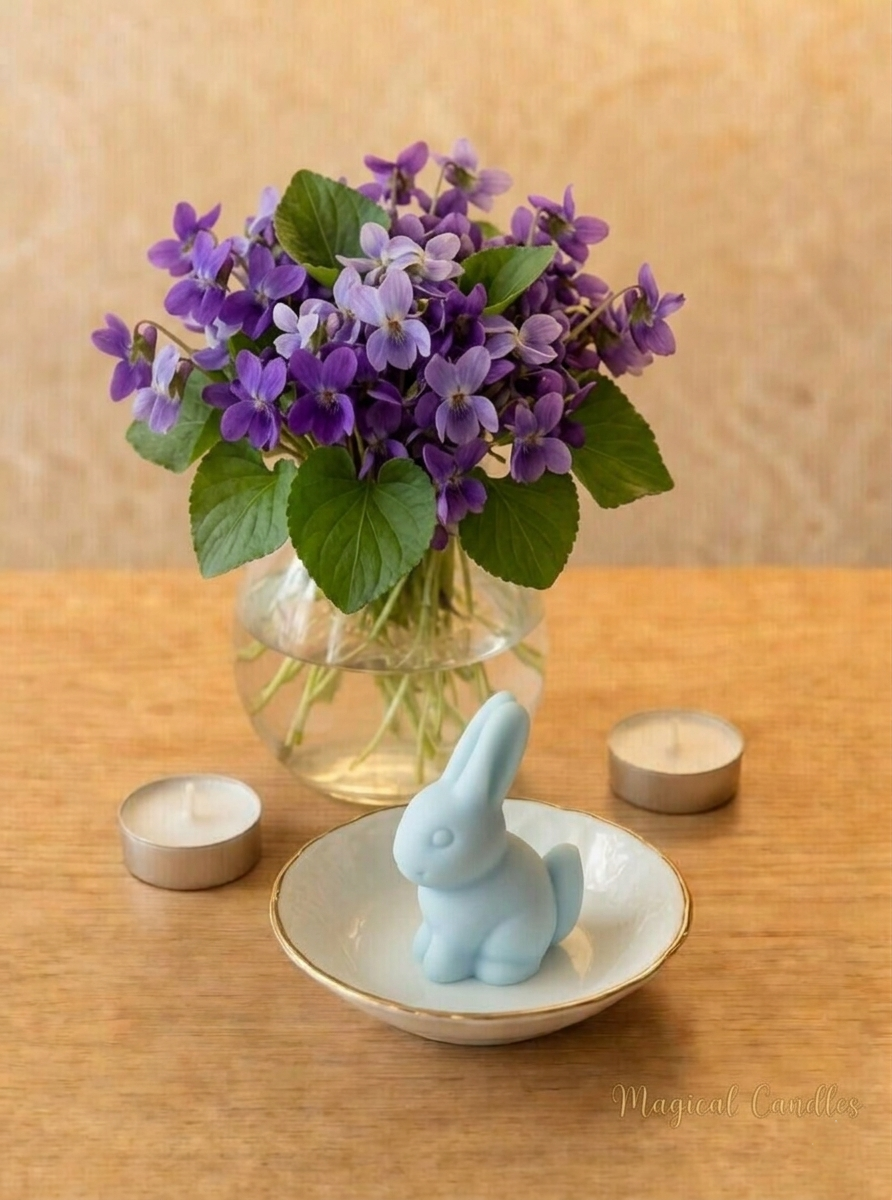 Fondant parfumé, Le Messager des Prés – Lucky Violet (Escale de Printemps), (6g), cire végétale