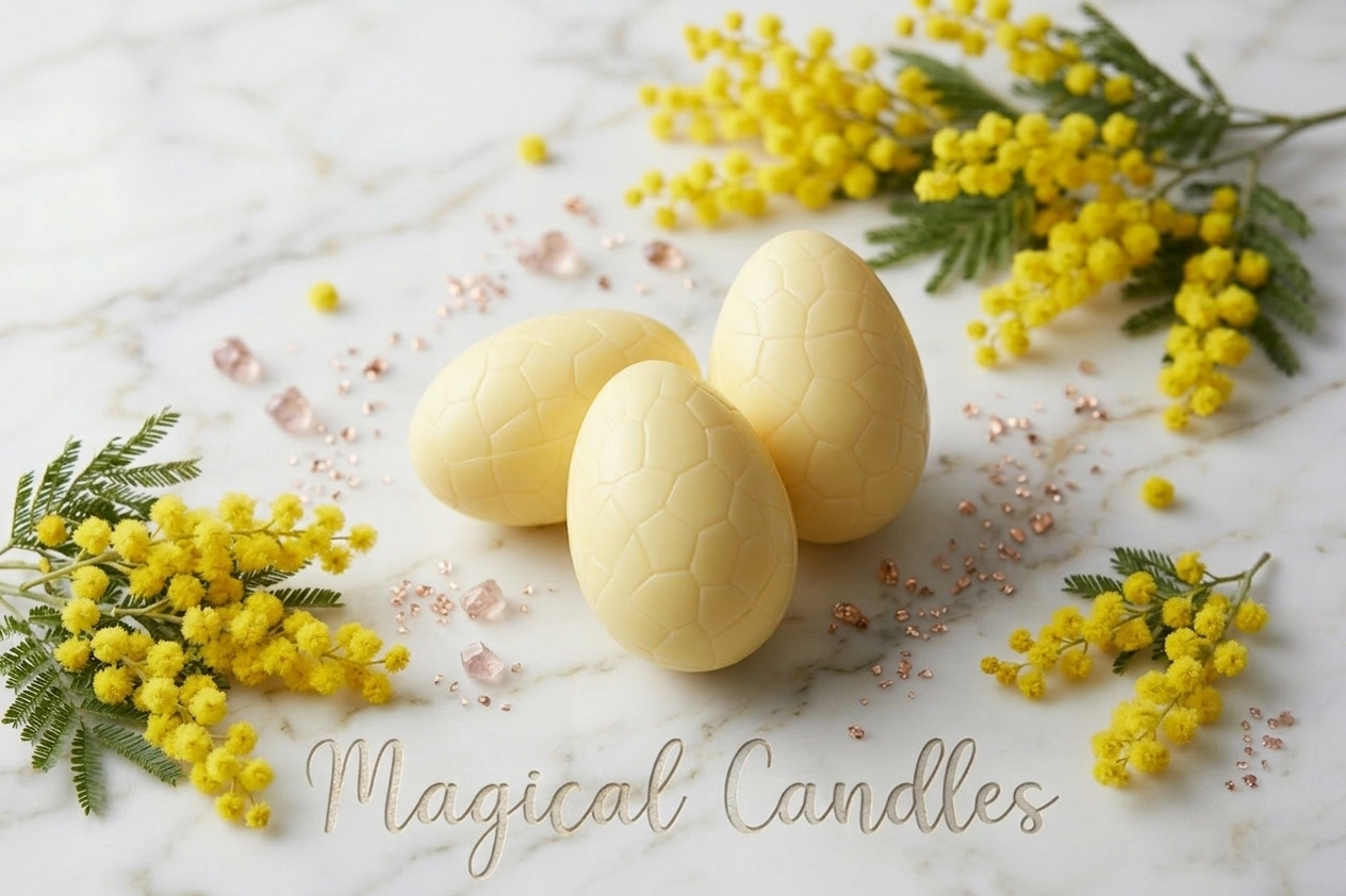 Fondant parfumé, Le Trio d'Éclosions – Puriste Stubborn Mimosa (Escale de Printemps), (60g), cire végétale