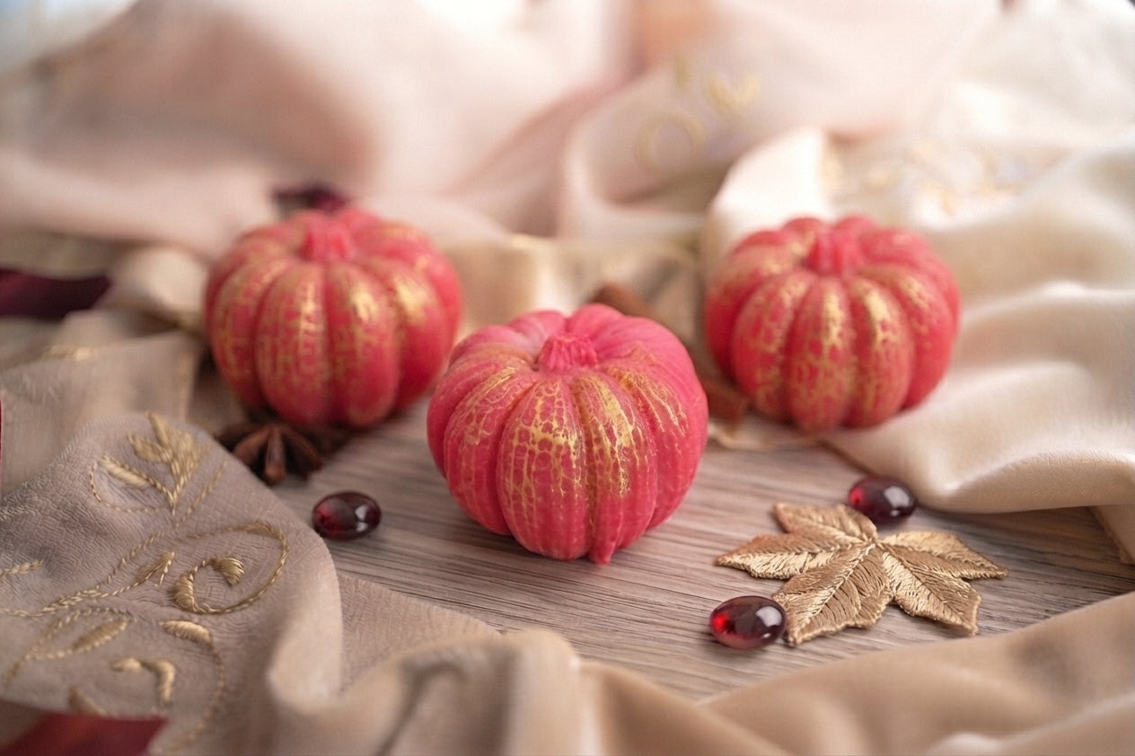 Fondant parfumé, Trio de Citrouilles – Plasma Berry, (Escale d'automnale ),(75g), cire végétale