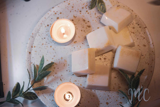 Fondant parfumé cube, cire végétale