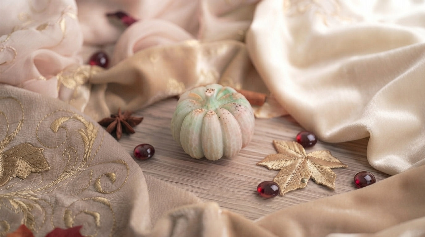 Fondant parfumé, Citrouille individuelle – Warm Pumpkin Ember (Escale d'Automne), (25g), cire végétale