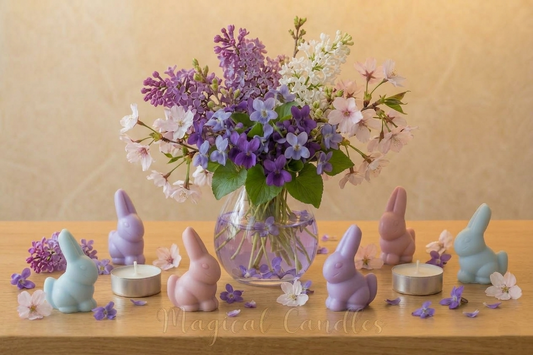 Fondant parfumé, La Ronde des Messagers – Bouquet Poudré (Escale de Printemps), (36g), cire végétale