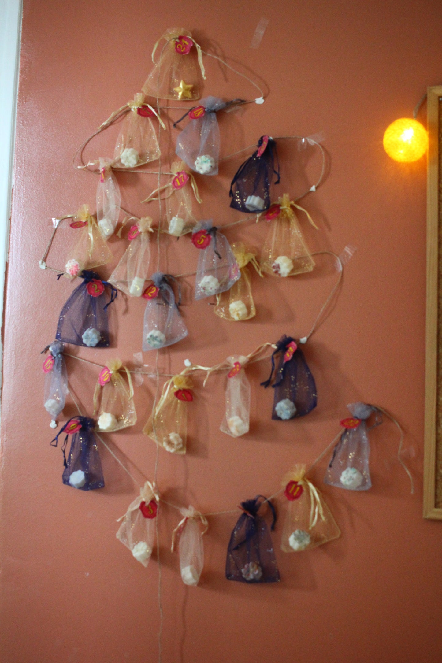 Calendrier de l'Avent fondants parfumé, cire végétale