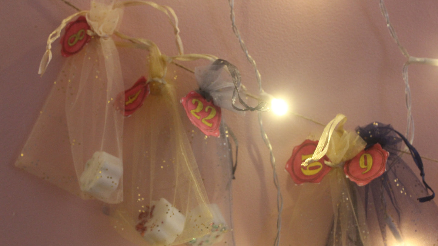 Calendrier de l'Avent fondants parfumé, cire végétale