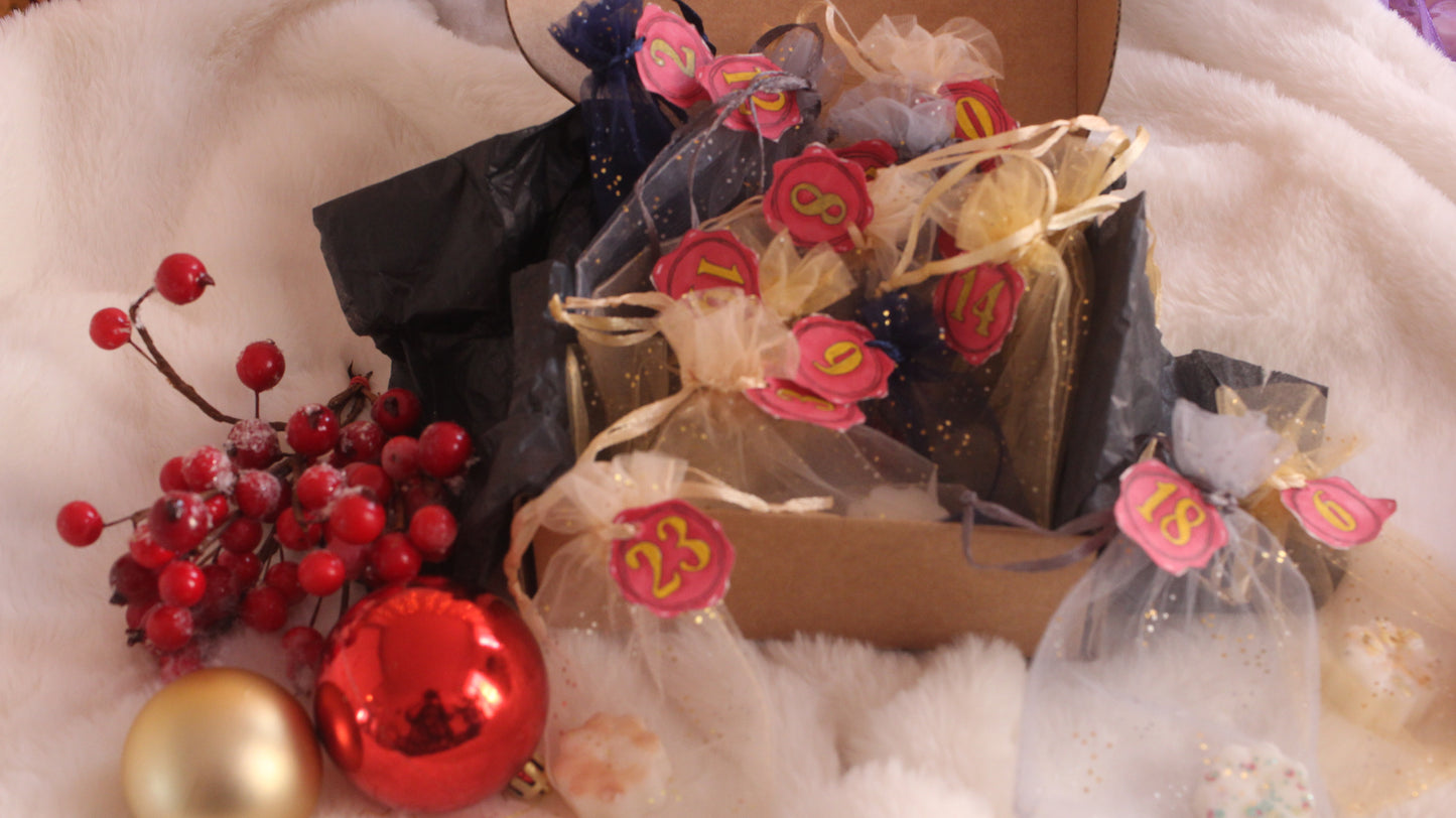 Calendrier de l'Avent fondants parfumé, cire végétale