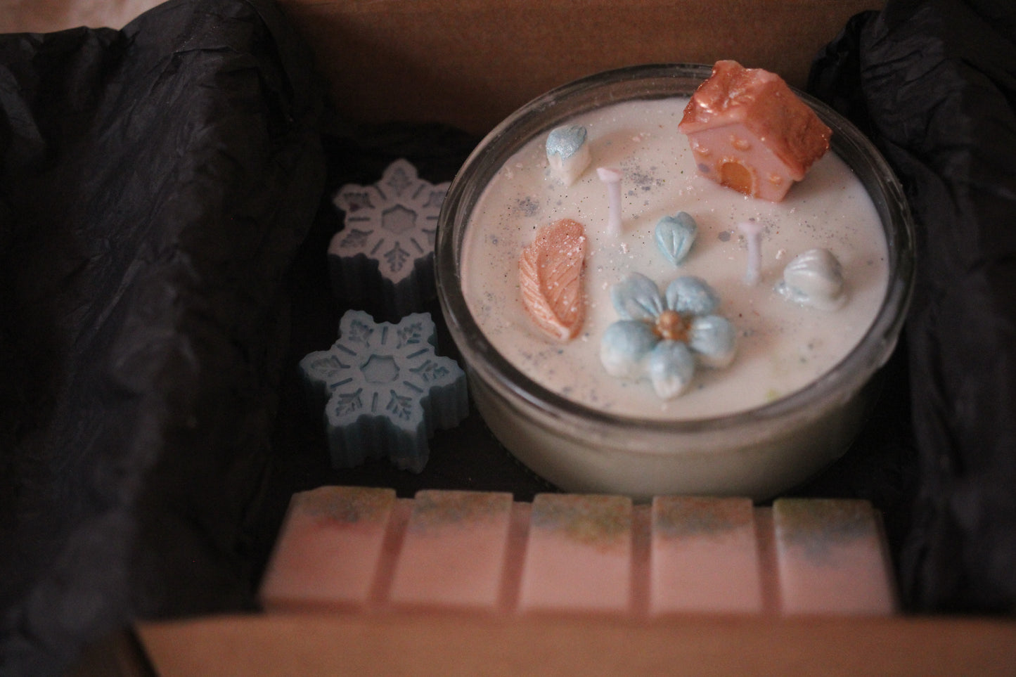 Coffret parfumé Cadeau Noël  (Grand), cire végétale