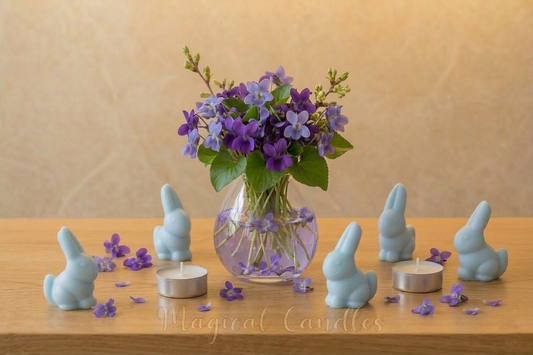 Fondant parfumé, La Ronde des Messagers – Ronde Unique Lucky Violet (Escale de Printemps), (36g), cire végétale