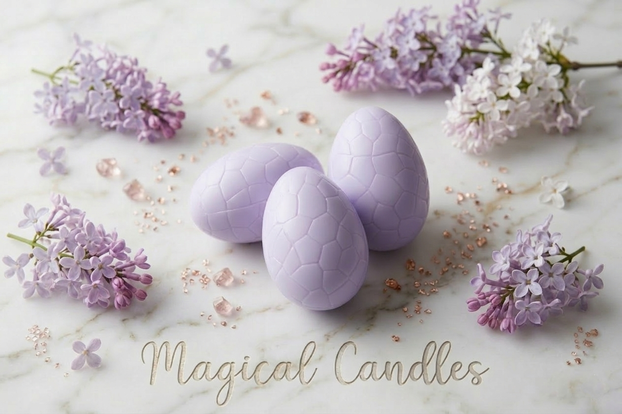 Fondant parfumé, Le Trio d'Éclosions – Puriste Lovely Lilac (Escale de Printemps), (60g), cire végétale