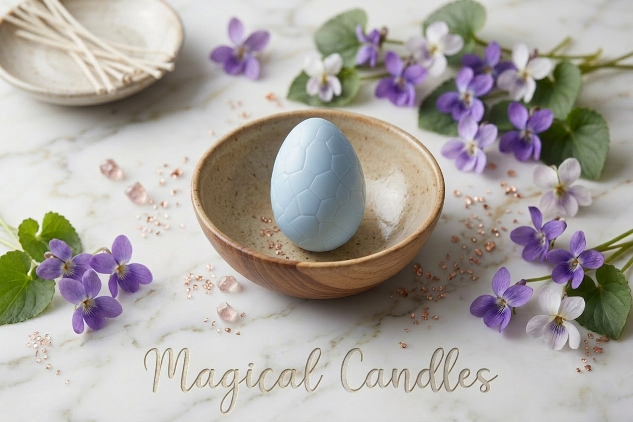 Fondant parfumé, L'Éclosion – Lucky Violet (Escale de Printemps), (20g), cire végétale