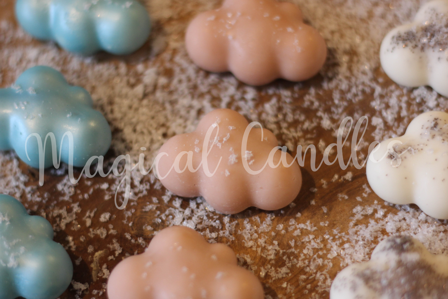 Fondants parfumés Nuages (15g), Lot de 3 ,cire végétale