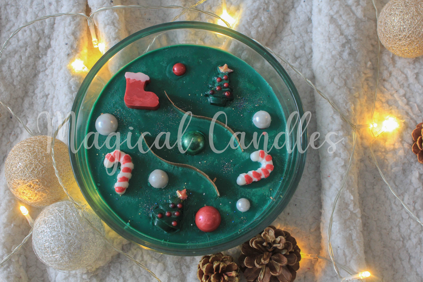 Bougie parfumée,  Magical Christmas (750g),cire végétale