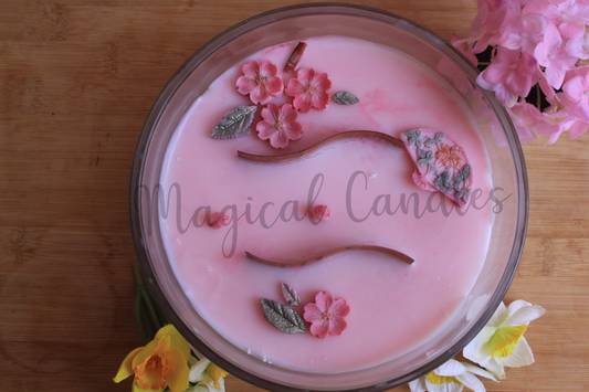Bougie parfumée Dreamy Sakura (750g),cire végétale