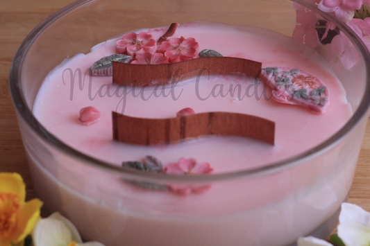 Bougie parfumée Dreamy Sakura (750g),cire végétale
