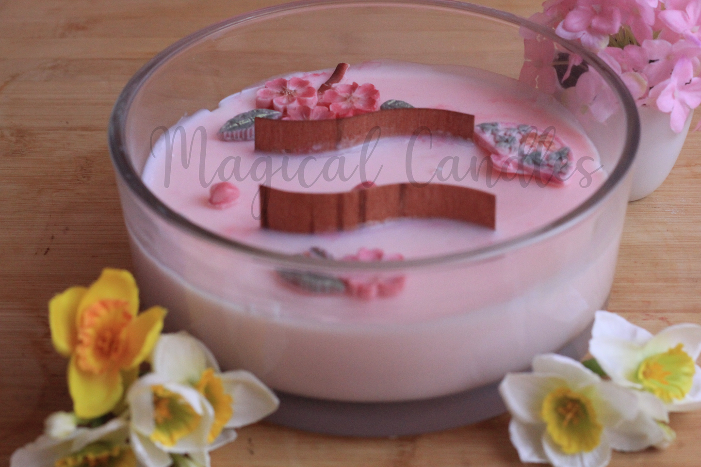 Bougie parfumée Dreamy Sakura (750g),cire végétale